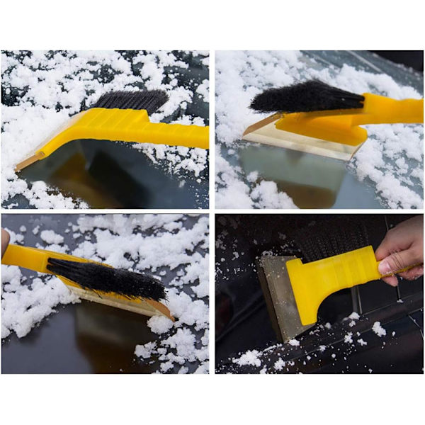2 i 1 Bilskrab med Kost Sne Squeegee Frost Skrab
