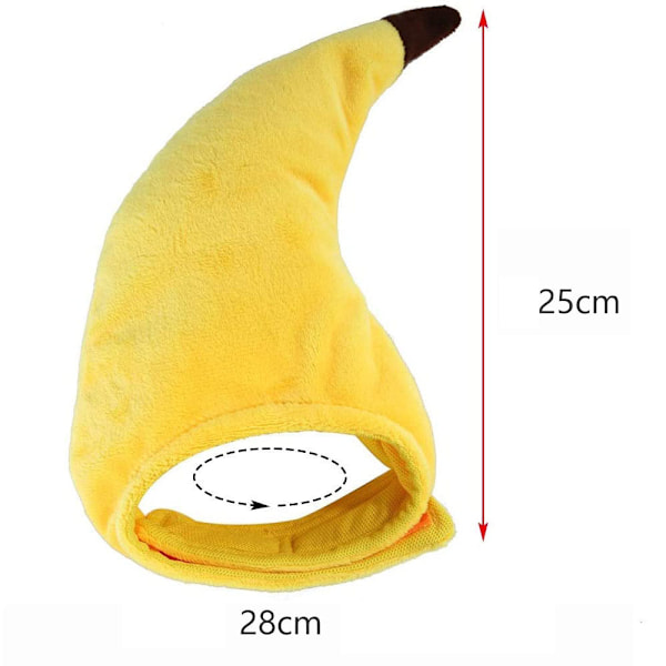 Sød kæledyrhat, sød kattehat killing bananhat til kat killing lille hvalp festkostumer festival fødselsdag