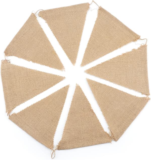 3M Burlap Banner, Flaggirlander, 13 stk Jute Flaggirlander, T