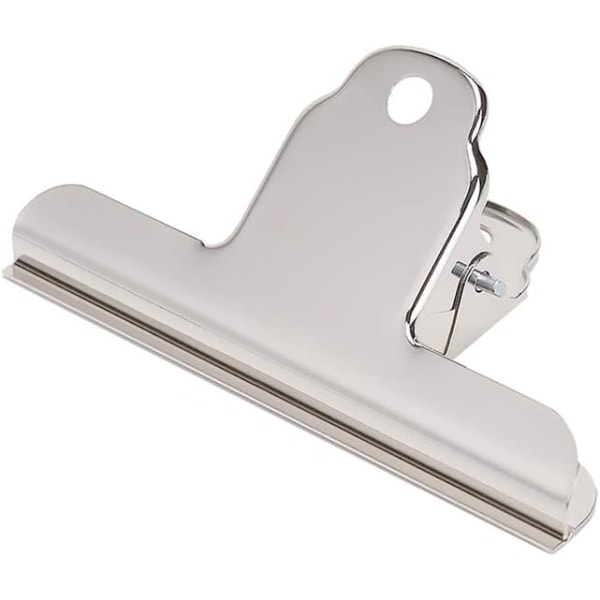Store Bulldog-klips, 4 tommer, 10 stk., rustfrit stål, til mapper