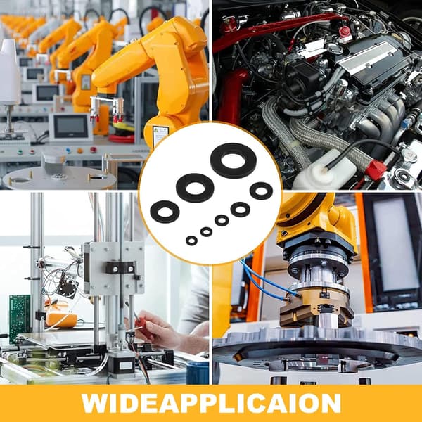 500 stk Flatpakninger Sortiment, M2 M2.5 M3 M4 M5 M6 M8 M10 F DXGHC