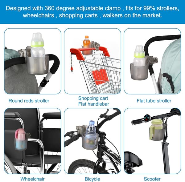 Universal Kopholder til Barnevogn, Cykel, Gåstol, osv.