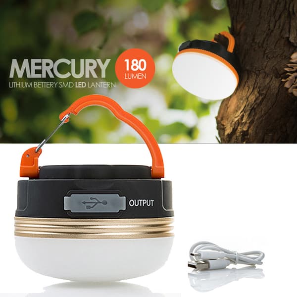 Bærbar LED Campinglys Genopladelig, 1800mah, Campingtelt Li