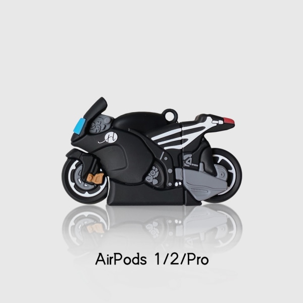 Moto AirPods Case Silikon personlighet 1/2 Pro Apple Bluetooth ea