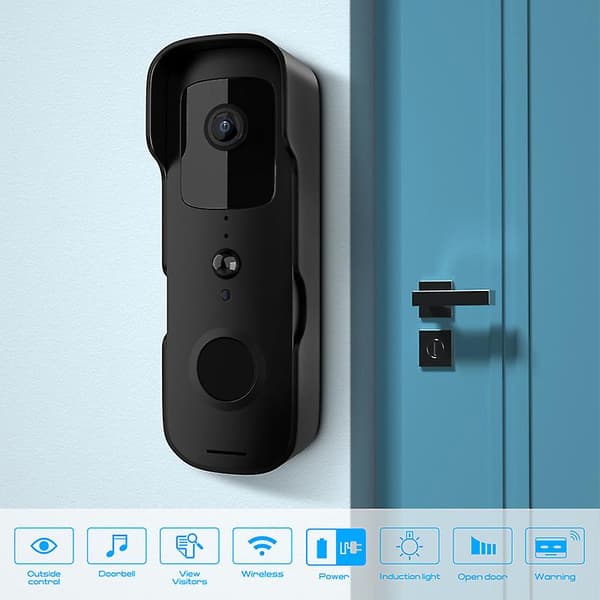 Smart Trådløs Dørklokke Wifi Video Intercom Digital Hjem Sikkerhet