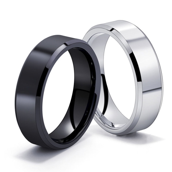 2 Pieces of Titanium Accessories Beveled Glossy Rings Glossy S