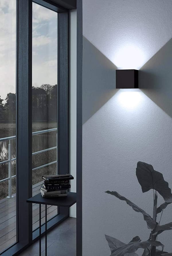 12W Moderne LED Vægslampe/Udendørs Vægslys, Justerbar Strålevinkel