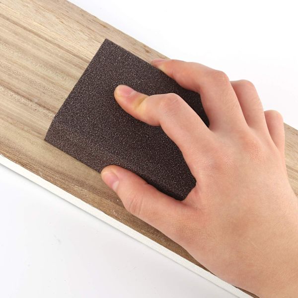 Sett med 4 slipesvamper/blokker for våt og tørr overflatesliping