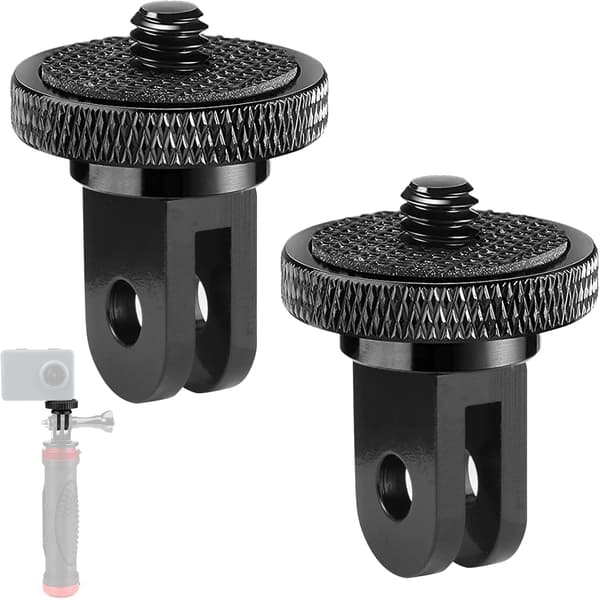 2 st 1/4\" Aluminium Tripodadapter Tripodmontering Kompatibel med GoP