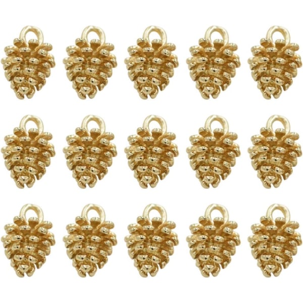 100 stk Pine Cone Charms til smykkefremstilling og halskædefremstilling