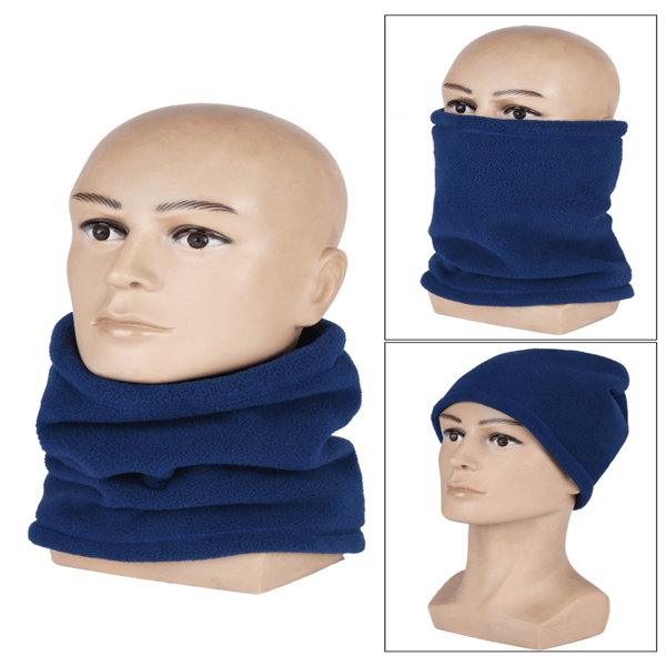 Vinter Fleece Halsvarmer, Blød Dobbeltlags Fleece Tyk Termisk