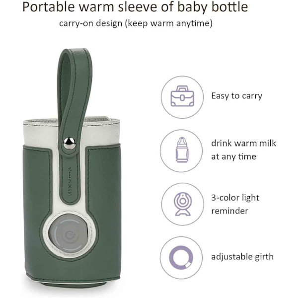 Baby-pullon lämmitinpussi, auton pullon lämmitin, kannettava auton matkapullo DXGHC