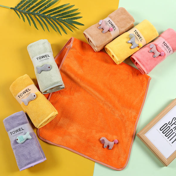 7 stycken mjuka mikrofiberhanddukar, absorberar vatten, tvättbar hemma, mjuk och skön