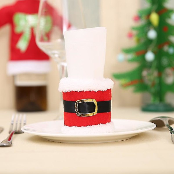 6st Juldekorationer Julkläder Servett Circle Ch DXGHC