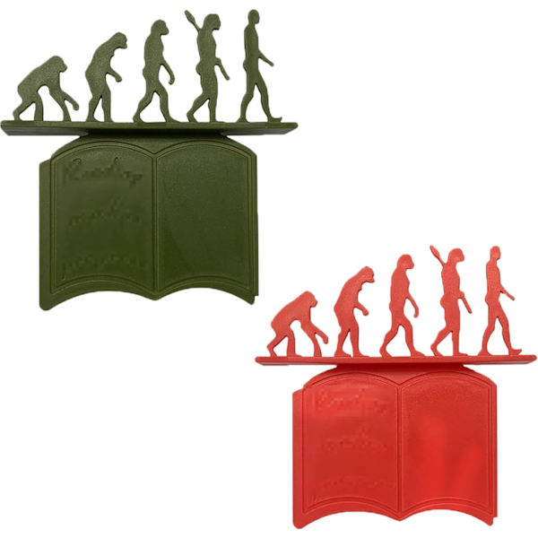 2 stycken bokmärken, Original bokmärke Evolution Theory, Boo DXGHC