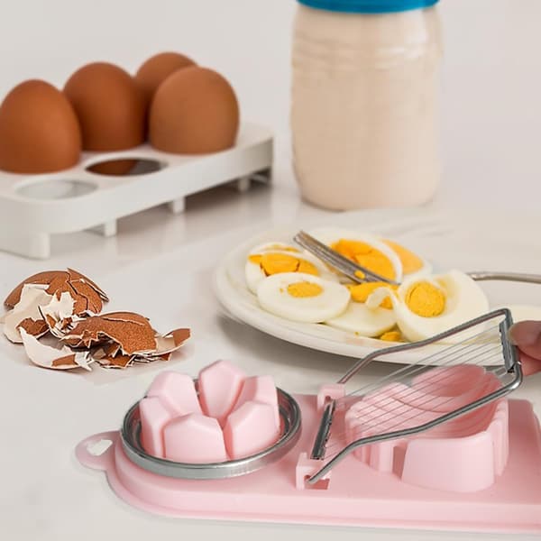 Eggedeler, 2 i 1 Eggkutter, Hardkokt Eggkutter, Multif DXGHC