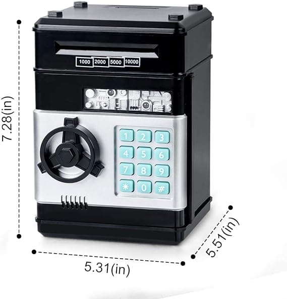 Spargris ATM Bank Elektronisk Myntboks for Penger