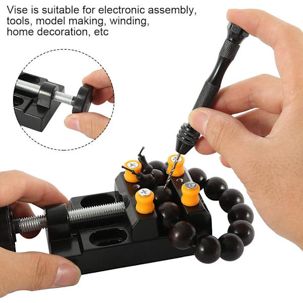 37-delad Mini Handmodelleringssvarv, Precisions-Pin Vise Aluminium