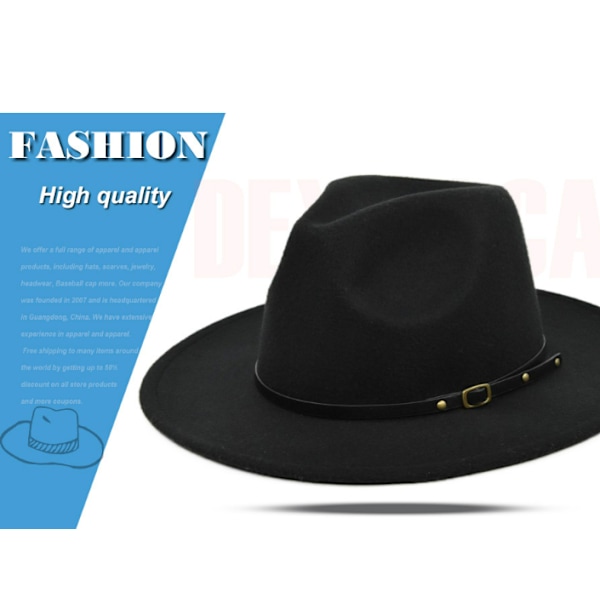Ulden tophat jazzhat retro sort ulden jazzhat flad skygge stor
