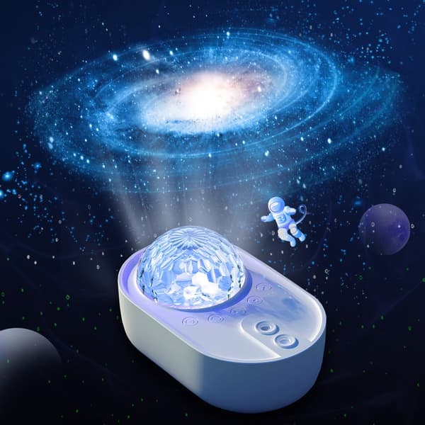 Galaxy Ljusprojektor Stjärnhimmel Nattlampa Planeter Projektor (Svart)