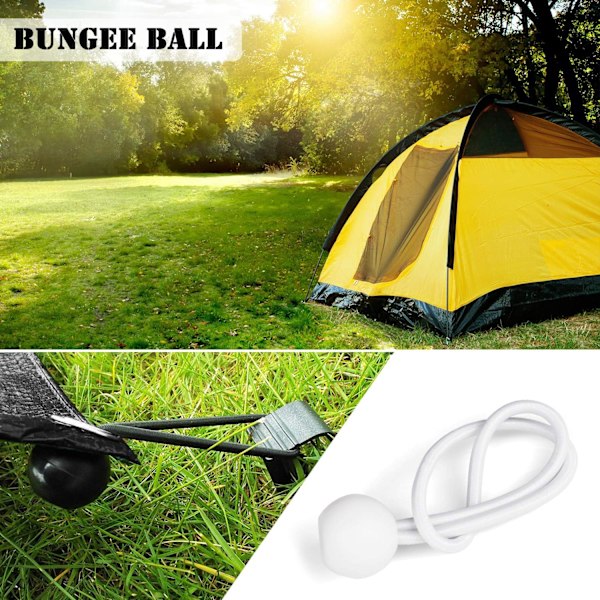 20 stk. Tarp Spændere Bold Bungee Elastisk Gummi Tens DXGHC