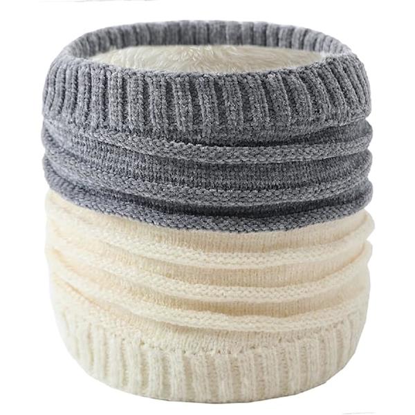 Tubulär Halskrage Halsvärmare Termisk Fleece Rörhalsduk Stickad