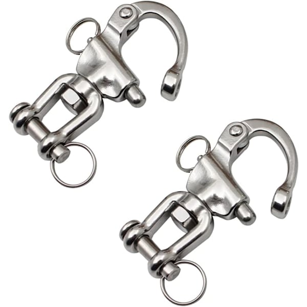 2-delt Svingbar Svingbar Snap Hook Rustfrit Stål Shackle 316 Stain