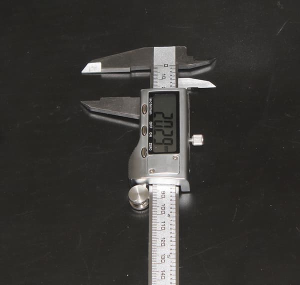 Elektronisk digital skydelære, tomme og millimeter konvertering, LC