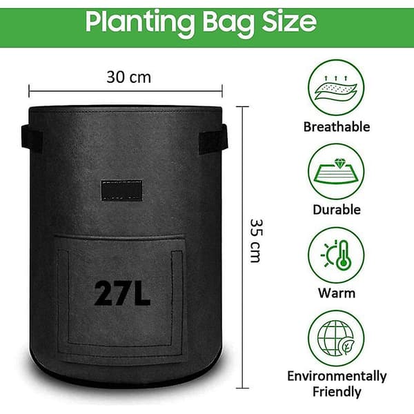 2-pack filtplanteringsväska grönsaksodlingsväska potatisplantering