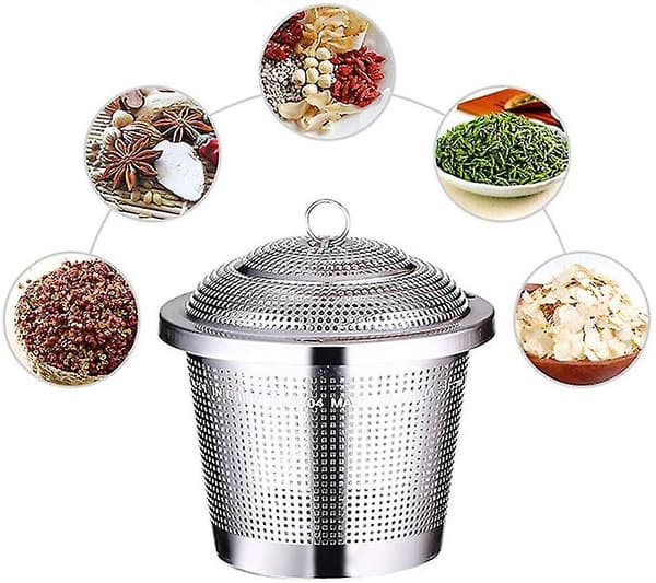 Teefilter i Rostfritt Stål, Teinfuser, Tebullar, Tesil, Spi