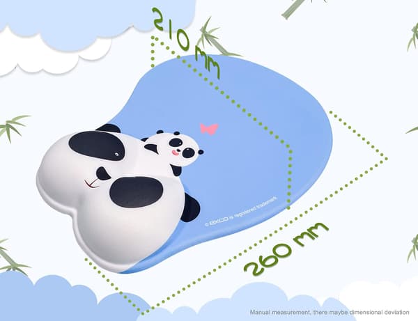 RIST Gel Handledsstöd Musmatta Söt Panda Pad