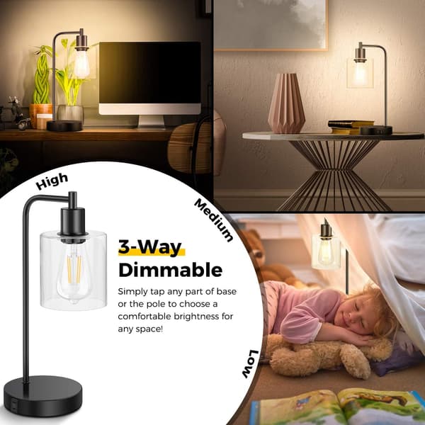 Amerikansk Enkel LED Lampe USB Interface Genopladelig Dæmpbar Meta