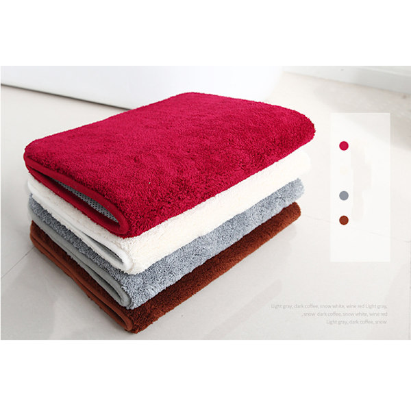 Mikrofiber Badmatte (16x24 Tommer, Brun) Myk og Absorberende