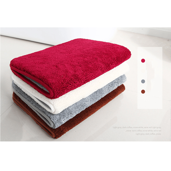 Mikrofiber Badmatte (20x32 Tommer, Brun) Myk og Absorberende
