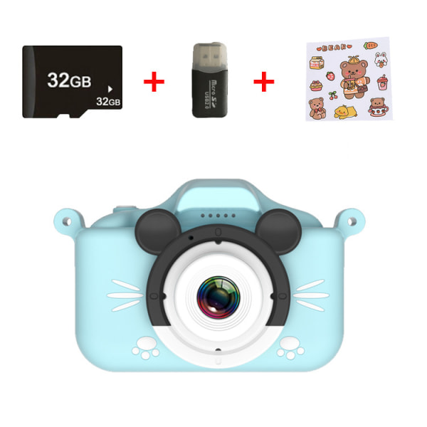 Barnkamera-uppladdningsbar mini-digitalkamera Fotovideokamera DXGHC