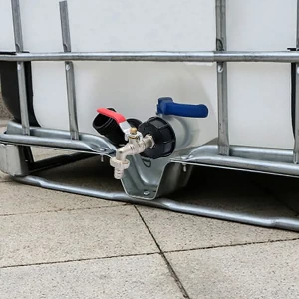 IBC Tank Adapter S60X6 Ersättningsventil Koppling 1/2 \" slang, D