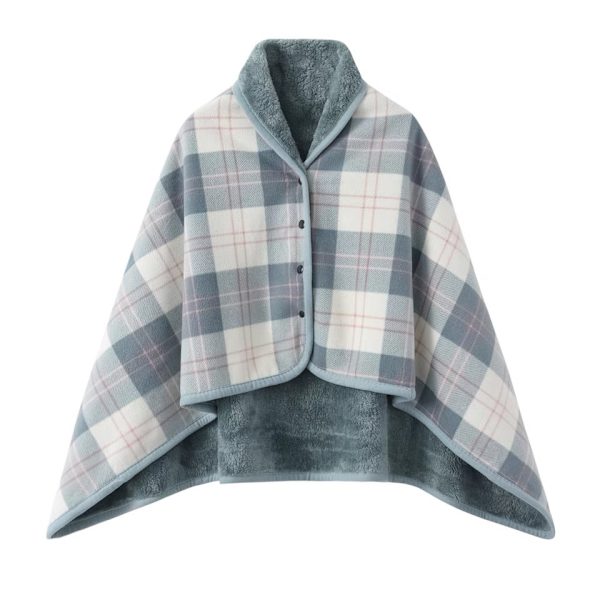 Polar fleece nappekappe tæppe dobbeltlags tykkere tæppe blød