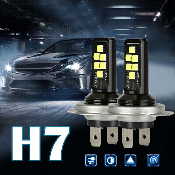 Auton H7 LED-valot Päävalot Lamput Korkea Alhainen Säde 240W 6000K Ki