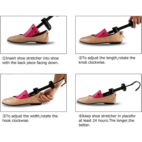 Shoe Stretcher S for Women US Storlek 5,5-10 Damer Män Justerbar bredd