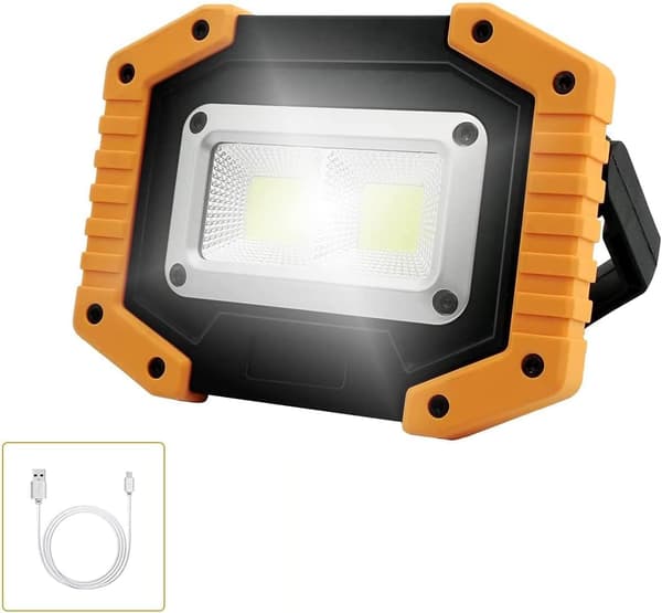 Laderbar LED-flomlys 30W 2000LM Byggeplass Arbeidslys