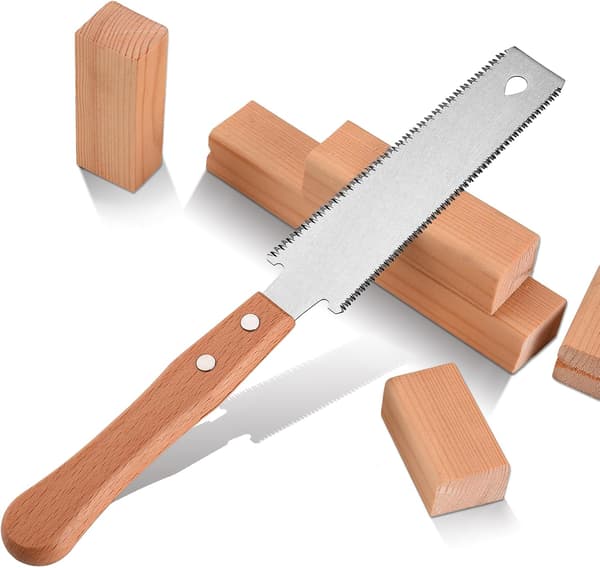Liten håndsag for trebearbeiding, fleksibelt blad 15 cm dobbeltkant