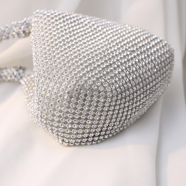 Kvinners Rhinestone Clutch Kveldsvesker Glitrende Trekant P