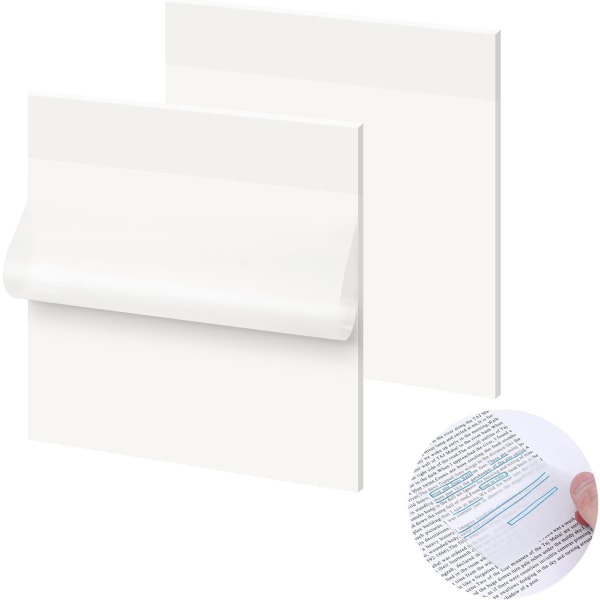 Klare Sticky Notes Post Sticky It-lapper, Clear Waterproof Sticky