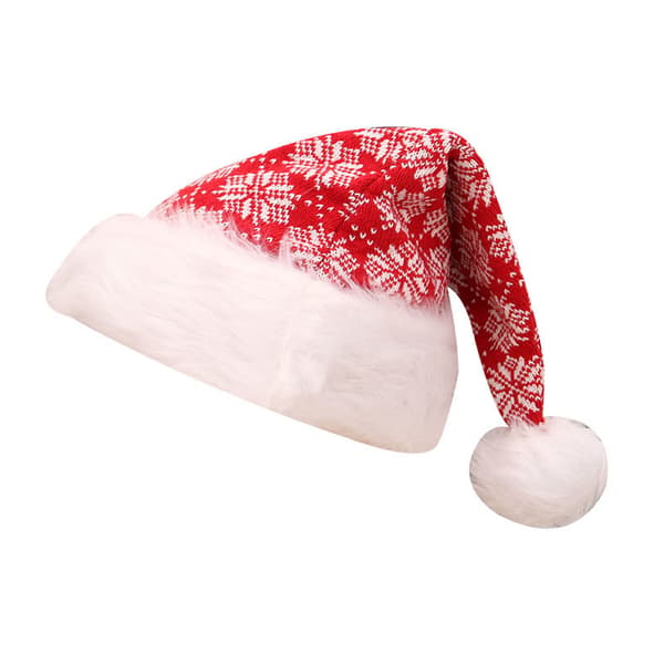 3 stk. Julehat Unisex Voksne Julemand Hatte Glitter Paljetter Chris