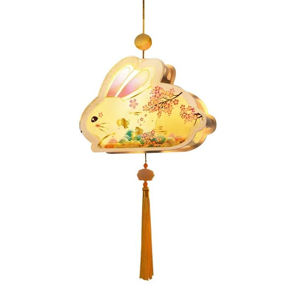 DIY Lantern Kanin Lampe Bærbar Log Lantern Børnehave Skole