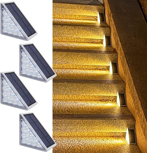 Udendørs Solcellelamper, Trappelamper, Stilamper, Have Solcellelamper