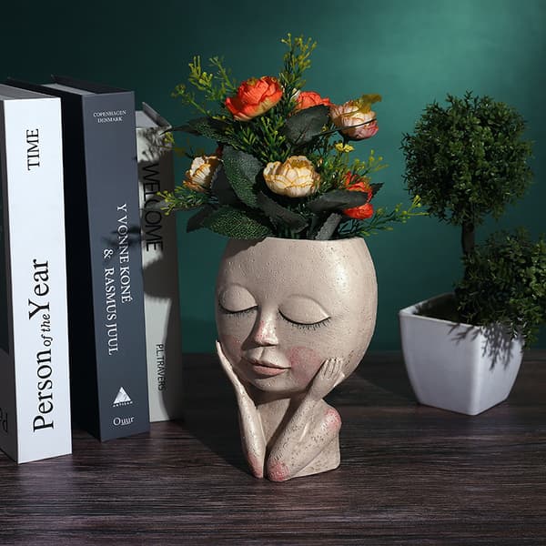 1 Stycke Ansiktsblomkruka Huvudblomkruka Blomkruka Succulent Flow