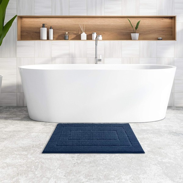 Halksäker Badmatta, Mjuk Mikrofiber Badrumsmatta, Vattenabsorberande