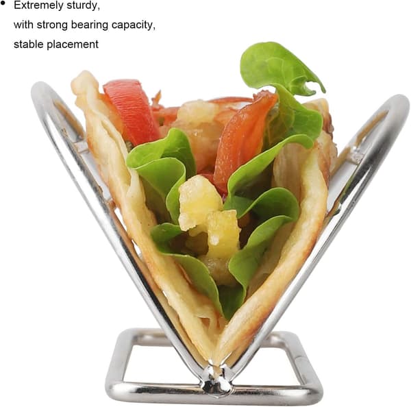 Taco Holder i Rustfrit Stål Taco Stativ med Køkkenstativ til Tortilla