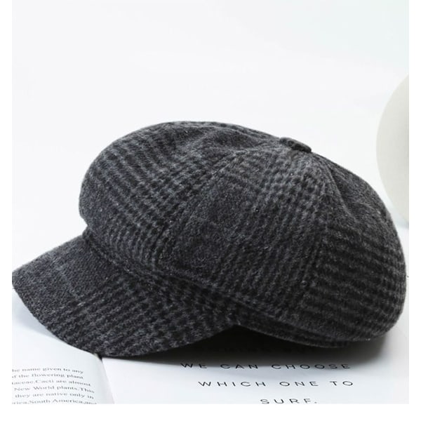 Höst & vinter ny dammode åttkantig hatt höst koreansk